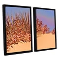 ArtWall Coral Dunes Noon 2-Piece Canvas Set 24 x 32 Floater Framed (0uhl129b2432f)