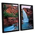 ArtWall Havasu Falls Dusk 2-Piece Canvas Set 24 x 32 Floater-Framed (0uhl135b2432f)