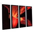 ArtWall Blossom Glow 4-Piece Canvas Set 36 x 48 Floater Framed (0uhl149d3648f)