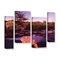 ArtWall Deer Creek Evening 4-Piece Gallery-Wrapped Canvas Staggered Set 36 x 54 (0uhl157i3654w)