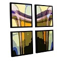 ArtWall Earth To Heaven 4-Piece Canvas Square Set 48 x 48 Floater Framed (0uhl159e4848f)
