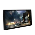 ArtWall The Beach Gallery-Wrapped Floater-Framed Canvas 12 x 24 (0goa021a1224f)