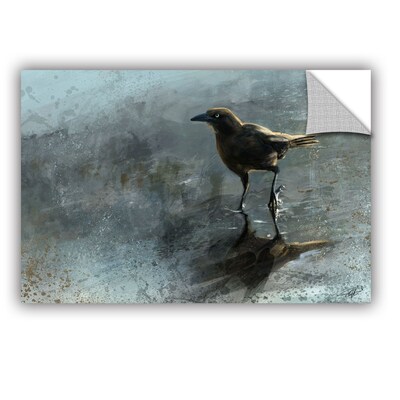 ArtWall Bird In A Puddle Art Appeelz Removable Wall Art Graphic 12 x 18 (0goa041a1218p)