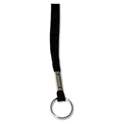 Advantus 36 Deluxe Neck Lanyard, Ring Style, Black, 24/Box (AVT75423)