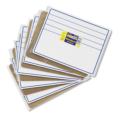 Creativity Street® Dry Erase Student Boards, Blue/White, 9" X 12", 10/Set (9882-10)