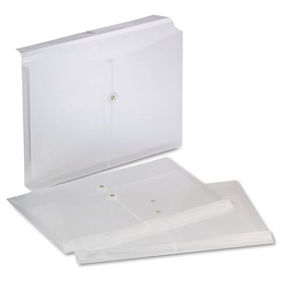 Pendaflex® Poly String & Button Envelope, Clear, 8 1/2 x 14, 3/Pack (63814-3)