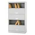 HON® Brigade™ 600 Series 5 Shelf Lateral File Cabinet w/Receding Doors, Light Grey, 36W (HON625CLQ)