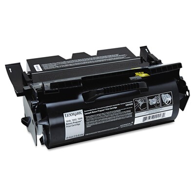 Lexmark Return Program Toner Cartridge, 64075SW, Black