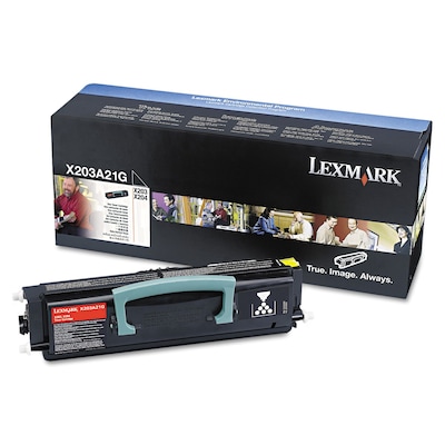 Lexmark X203A21G2500 Black Standard Yield Toner Cartridge (X203A21G)