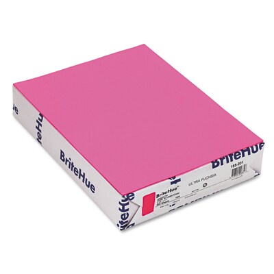 Brite-Hue® Text Paper, Ultra Fuchsia, 8-1/2 x 11, 20-lb., 500/Ream