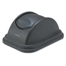 Rubbermaid Untouchable Plastic Lid, Black, 10.25 gal. (FG306700BLA)