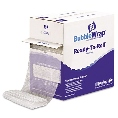 1/2" Cohesive Bubble Wrap with Dispenser, 12" x 65' (1000022501)