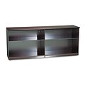 Safco 29 1/2 Low Wall Cabinet Without Doors, Mahogany
