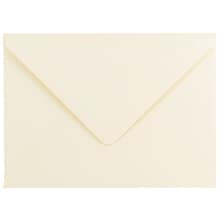 JAM Paper A7 Strathmore Invitation Envelopes with Euro Flap, 5.25 x 7.25, Ivory Laid, 25/Pack (19214