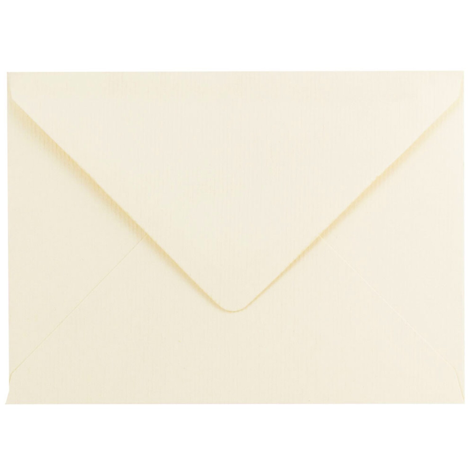 JAM Paper A7 Strathmore Kraft Invitation Envelopes with Euro Flap, 5.25 x 7.25, Ivory Laid, 25/Pack (1921402)