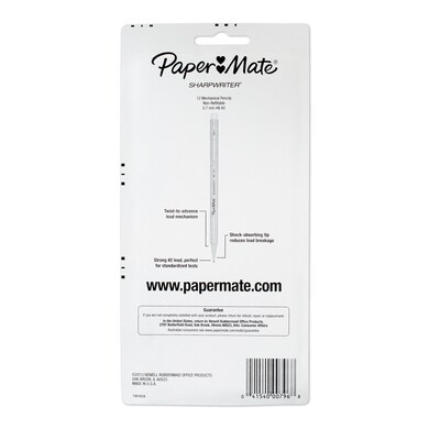 Paper Mate SharpWriter Mechanical Pencil, 0.7mm, #2 Medium Lead, Dozen (1898483)