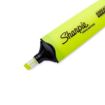 Sharpie Clear View Tank Highlighter, Chisel Tip, Yellow, 3/Pack (1904613/2128219)