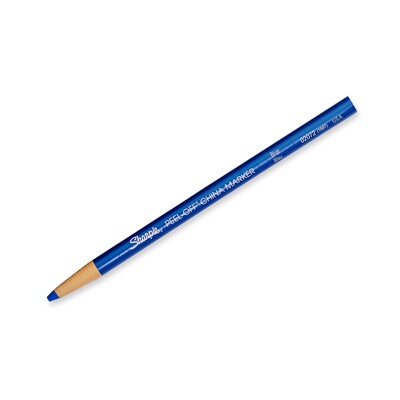 Sharpie Peel-Off China Marker, Blue, Dozen
