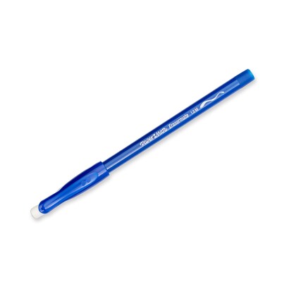 Paper Mate Eraser Mate Erasable Ballpoint Pen, Medium Point, Blue Ink, 5/Pack (3153558PP)