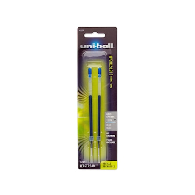 uni-ball® Jetstream Retractable Pen Refills, Bold Point, Blue, 2/pk (45574PP)