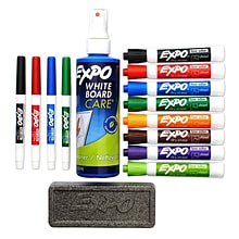 Expo Low Odor Dry-Erase Kit, Anti-Roll, Assorted Colors (80054)