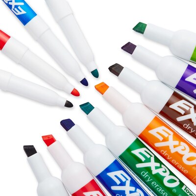 Expo Low Odor Dry-Erase Kit, Anti-Roll, Assorted Colors (80054)