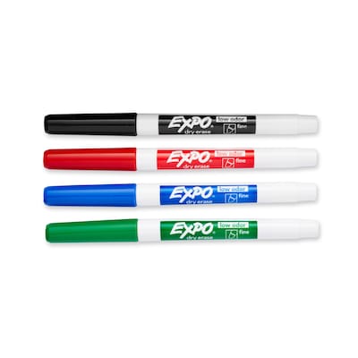 Expo Dry Erase Markers, Fine Tip, Assorted Inks, 72/Carton (86074)
