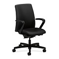 HON® Ignition® Fabric Low-Back Office/Computer Chair, Fixed Arms, Black (HONIT204CU10)