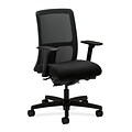HON® Ignition® Mesh Low-Back Office/Computer Chair, Adj Arms, Synchro-Tilt, Centurion Black Fabric (HONIT201CU10)