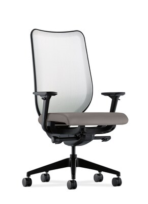 HON® Nucleus® Knit Mesh Back Office/Computer Chair, Adjustable Arms, Contourett Polyurethane Taupe