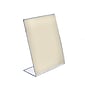 Azar Vertical Slanted Sign Holder, 14" x 8 1/2", Clear Acrylic, 10/Pack