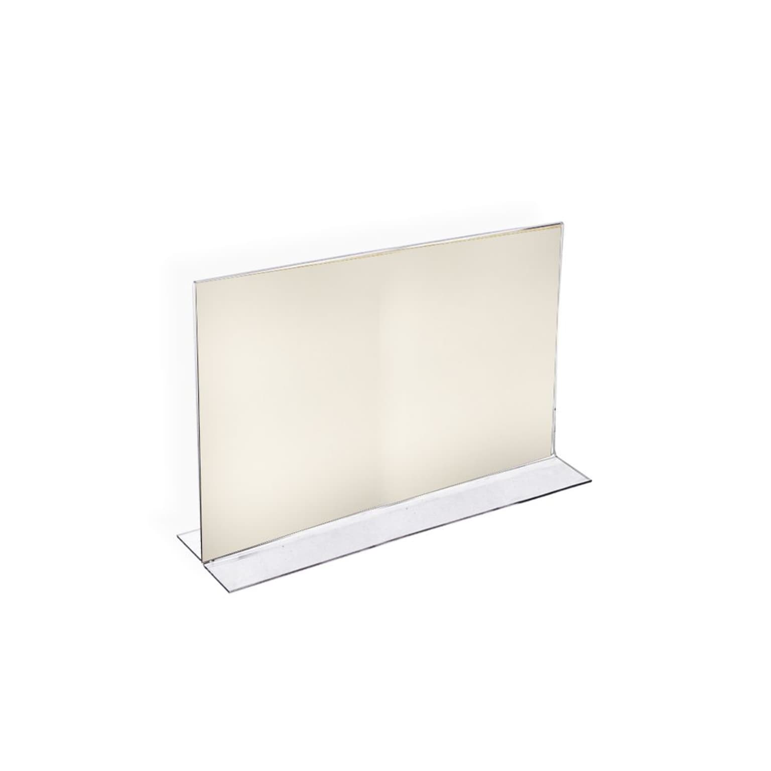 Azar Displays Double Sided Stand Up Sign Holder 8.5 x 14-inch 10/Pack