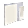 Azar Displays Acrylic Wall Mount Sign Holder with Brochure Holder, 14W x 11H
