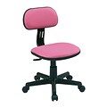 OSP Designs 499 Series Student Vinyl Back Fabric Computer and Desk Chair, Pink (499-261)
