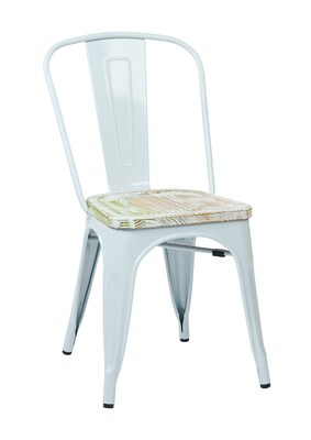 OSP Designs Bristow Metal & Wood Chair, Pine Irish
