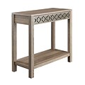 OSP Designs Wood & Metal Foyer Table, Greco Oak