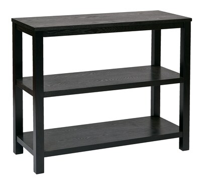 Ave Six Wood Merge Foyer Table, Black