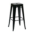 Work Smart Backless 30-Inch Steel Barstool, Black