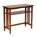 OSP Designs Wood Foyer Table, Ash Finish