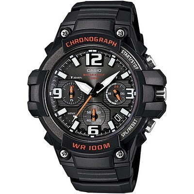 Casio Heavy Duty Chronograph Analog Watch, Black (MCW100H-1AV)