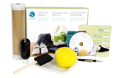 Silhouette Fabric Ink Starter Kit, Assorted (KIT-INK-3T)