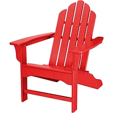 Hanover Outdoor Furniture All-Weather Contoured Adirondack Chair, Sunset Red (HVLNA10SR)