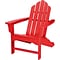 Hanover Outdoor Furniture All-Weather Contoured Adirondack Chair, Sunset Red (HVLNA10SR)