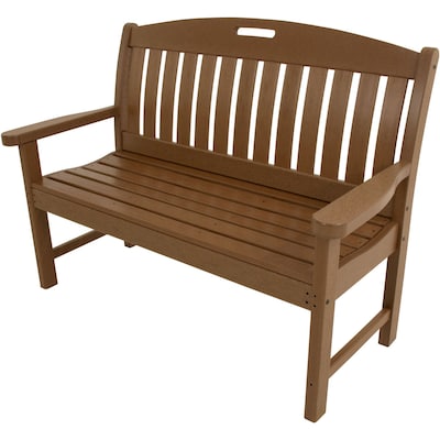 Hanover Outdoor Avalon Porch Bench in Teak, All Weather, 48" (HVNB48TE)