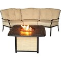 Hanover Outdoor Furniture Traditions 2-Piece Seating Set with Cast-Top Fire Pit