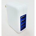 Professional Cable™ 4-Port USB Wall Charger, White (WALL-USB-4)