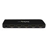 StarTech.com® 4-Port HDMI 4K Video Splitter With Solid Aluminum Housing-4K 30Hz; Black