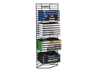 Atlantic® Onyx 28 DVDs Blu-Rays Tower (1331)