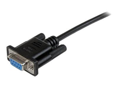 Startech® 6.6 F/F DB9 RS232 Serial Null Modem Cable; Black