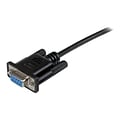 Startech® 6.6 F/F DB9 RS232 Serial Null Modem Cable; Black